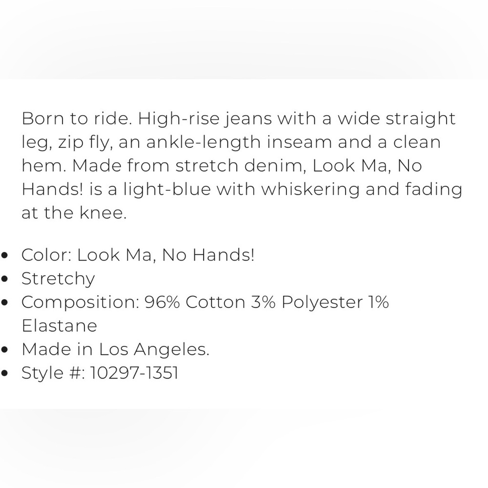 MOTHER The Rambler Ankle Straight Leg Jeans (Look Ma No Hands) - Picture 6 of 14